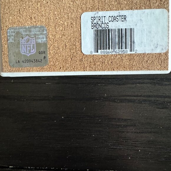 NFL Team Coasters Seahawks Broncos Rams Chargers Ceramic Mixed Set of 4 - Picture 11 of 12